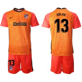 Jalkapallo Pelipaidat Atlético Madrid Jan Oblak 13 Maalivahti Lasten Paita 2020-2021 M003 Lyhythihainen